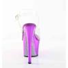 Pleaser - SKY308CHRS Sandale à bride à la cheville - Transparent/Violet Product image